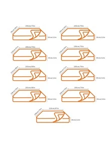 1pc Solid Fitted Sheet, Simple Plain Color Waterproof Fitted Bottom Sheet For Bedroom - Dusty Pink - View 3