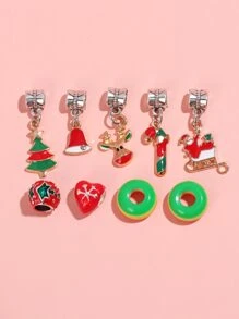 9pcs Christmas Tree & Bell DIY Jewelry Accessory - Multicolor - View 1
