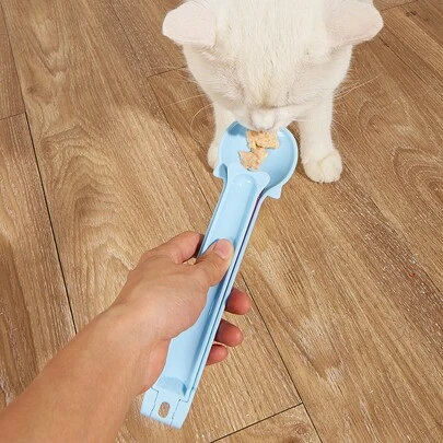 1 件装多功能猫/狗爱好者礼物和狗/猫妈妈喜爱的宠物食物勺