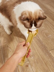 1pc Multifunction Pet Food Scoop - Brown - View 2