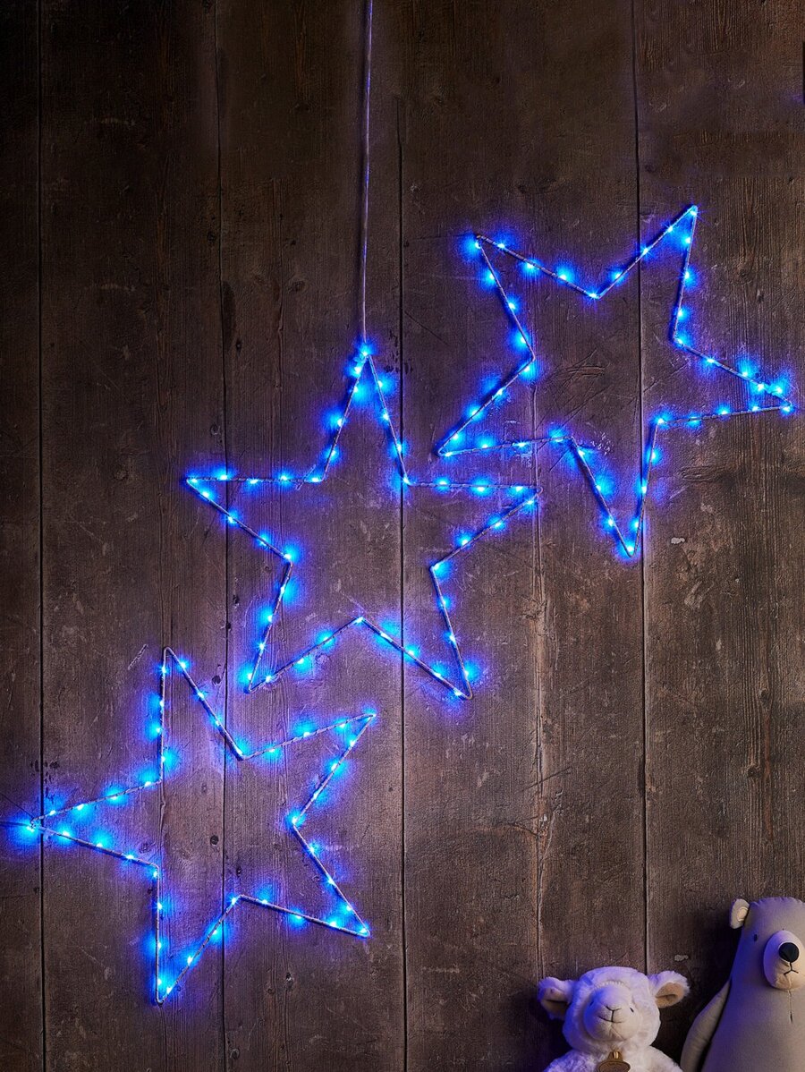 1pc Star Shaped Decoration Light - Blue - View 1
