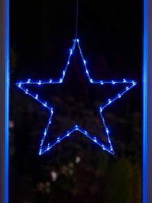 1pc Star Shaped Decoration Light - Blue - View 2