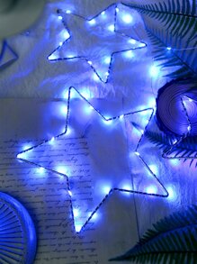 1pc Star Shaped Decoration Light - Blue - View 5