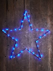 1pc Star Shaped Decoration Light - Blue - View 8