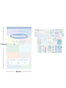 1 pieza nota adhesiva con patrón mixto - Multicolor - Ver 6