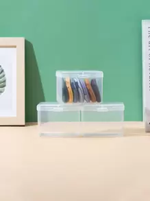 Bộ 1/2/4 hộp đựng mút trang điểm, mút trang điểm trong suốt đa năng di động và hộp đựng mỹ phẩm, thích hợp đựng phấn phủ, phấn khoáng, phấn phủ toàn thân, cọ trang điểm, mút trang điểm, dụng cụ trang điểm ướt & khô kèm hộp, hộp đựng trang sức, túi đựng, giá đựng cọ trang điểm, giá đựng cọ, hộp đựng nước hoa, túi đựng - Trong sáng - Xem 8