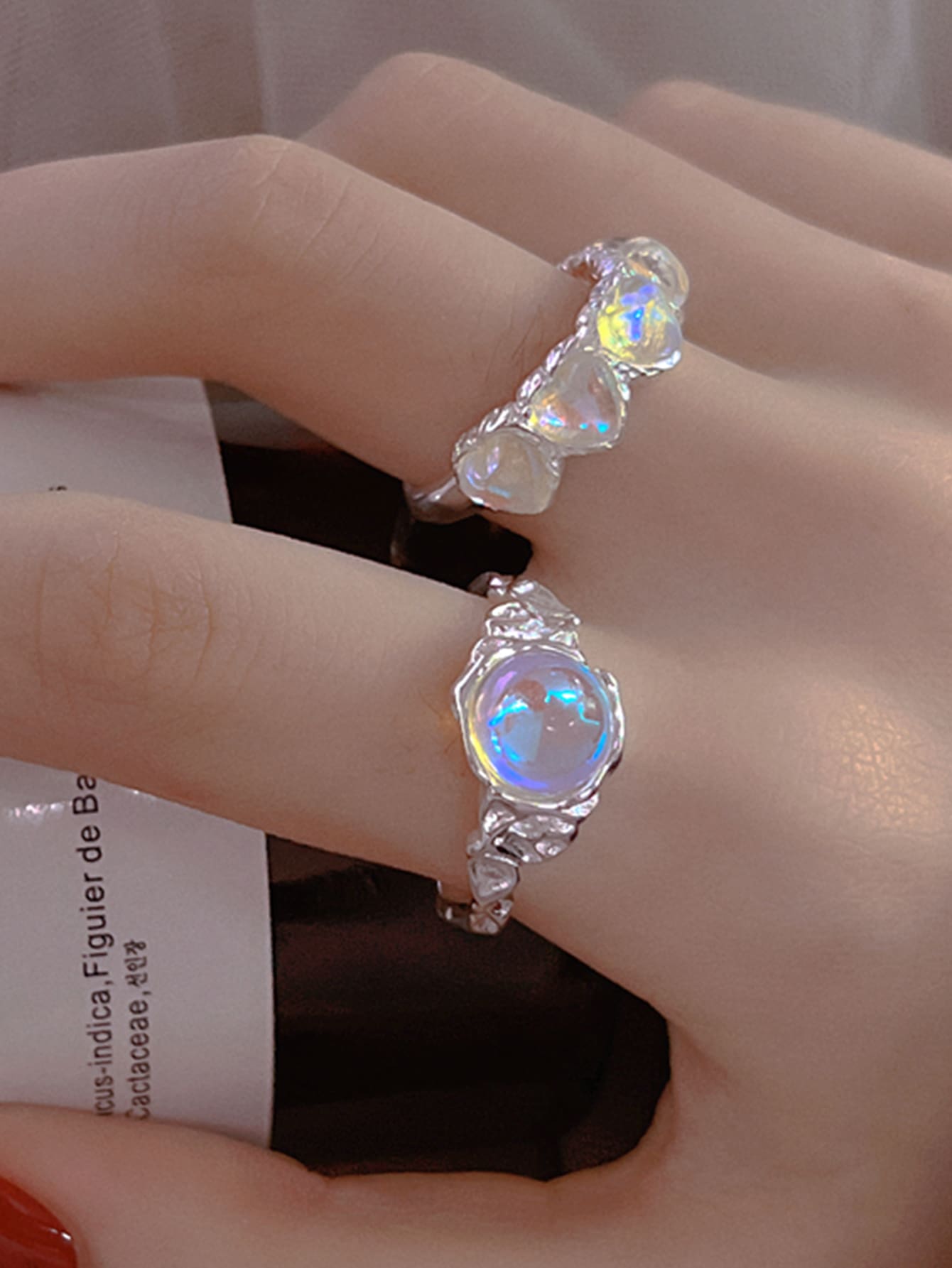 Bộ 2 Vòng Tay Trang Trí Trái Tim - Bạc - Xem 1