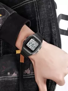 Skmei 防水數字顯示幕電子錶 - 灰色 - 查看 3