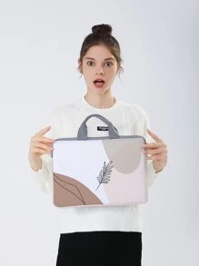 1入組幾何和葉子圖案電腦包 - 彩色 - 查看 4