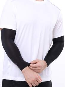 Sun Protective Anti UV 2pcs Sports Sun Protection Arm Sleeve,Suitable For Cycling And Riding Motorcycle - Black - View 2