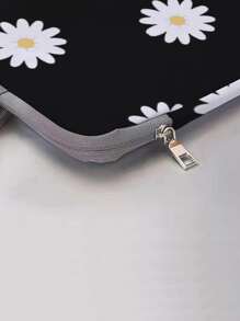 1pc Daisy Pattern Laptop Bag