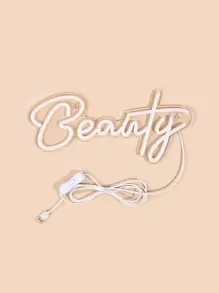 CHI-BUY 1 件美丽霓虹灯 - USB 供电 LED 霓虹灯适用于家居装饰、卧室房间酒吧商店墙壁艺术、婚礼派对装饰照明 - 粉色 - 查看 3