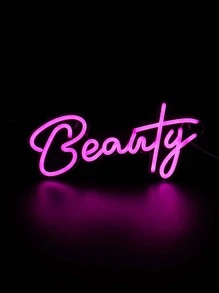 CHI-BUY 1 件美丽霓虹灯 - USB 供电 LED 霓虹灯适用于家居装饰、卧室房间酒吧商店墙壁艺术、婚礼派对装饰照明 - 粉色 - 查看 4