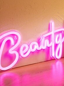 CHI-BUY 1 件美丽霓虹灯 - USB 供电 LED 霓虹灯适用于家居装饰、卧室房间酒吧商店墙壁艺术、婚礼派对装饰照明 - 粉色 - 查看 7