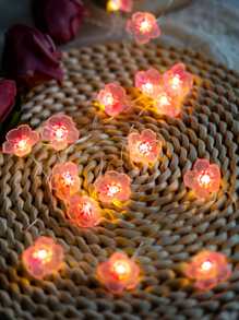 1Pc 10/20/30 Đèn Led 1/2/3M Dây Hình Hoa - Màu vàng - Xem 2