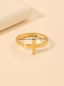 十字架設計開口戒指