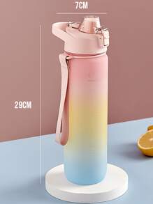 1 Bình Nước 1000ML, Bình Nước Thể Thao Động Lực, Bình Tập Uống Chống Rò Rỉ, Du Lịch Ngoài Trời Tập Gym Thể Hình Bình Có Ống Hút - Nhiều màu - Xem 3