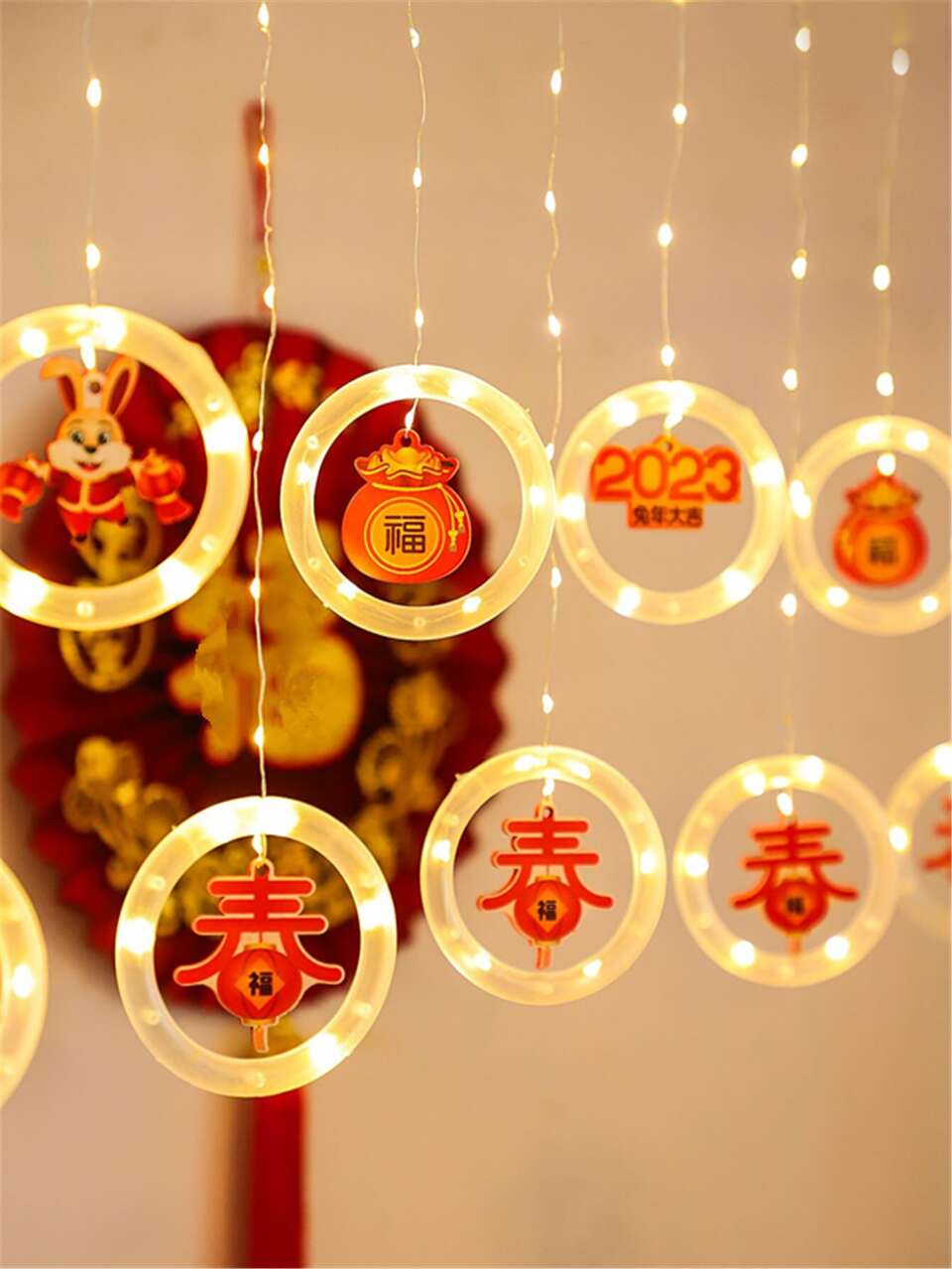 1pc 120 Led 3m Chinese New Year String Light