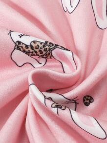 嬰兒嬰兒2入組卡通和字母圖案連體衣