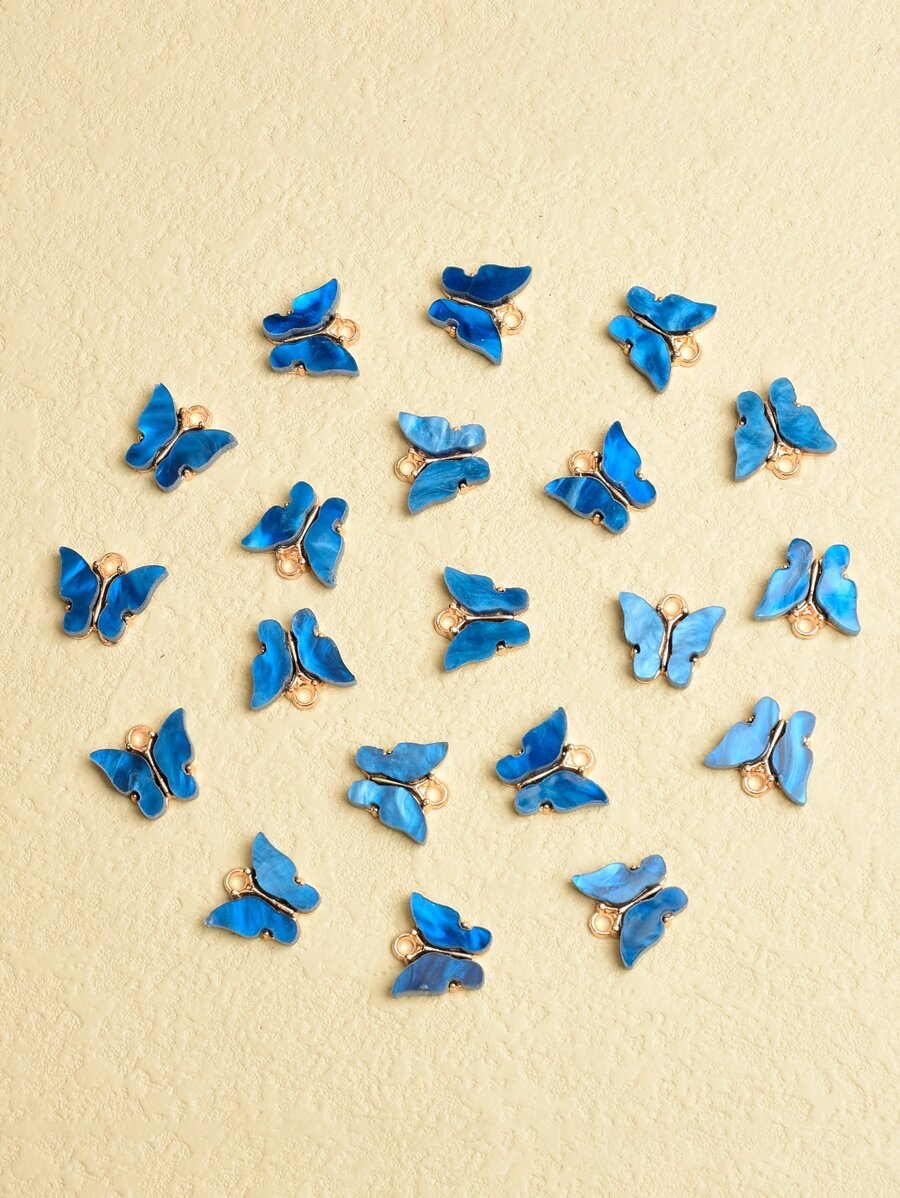 20pcs Butterfly DIY Pendant