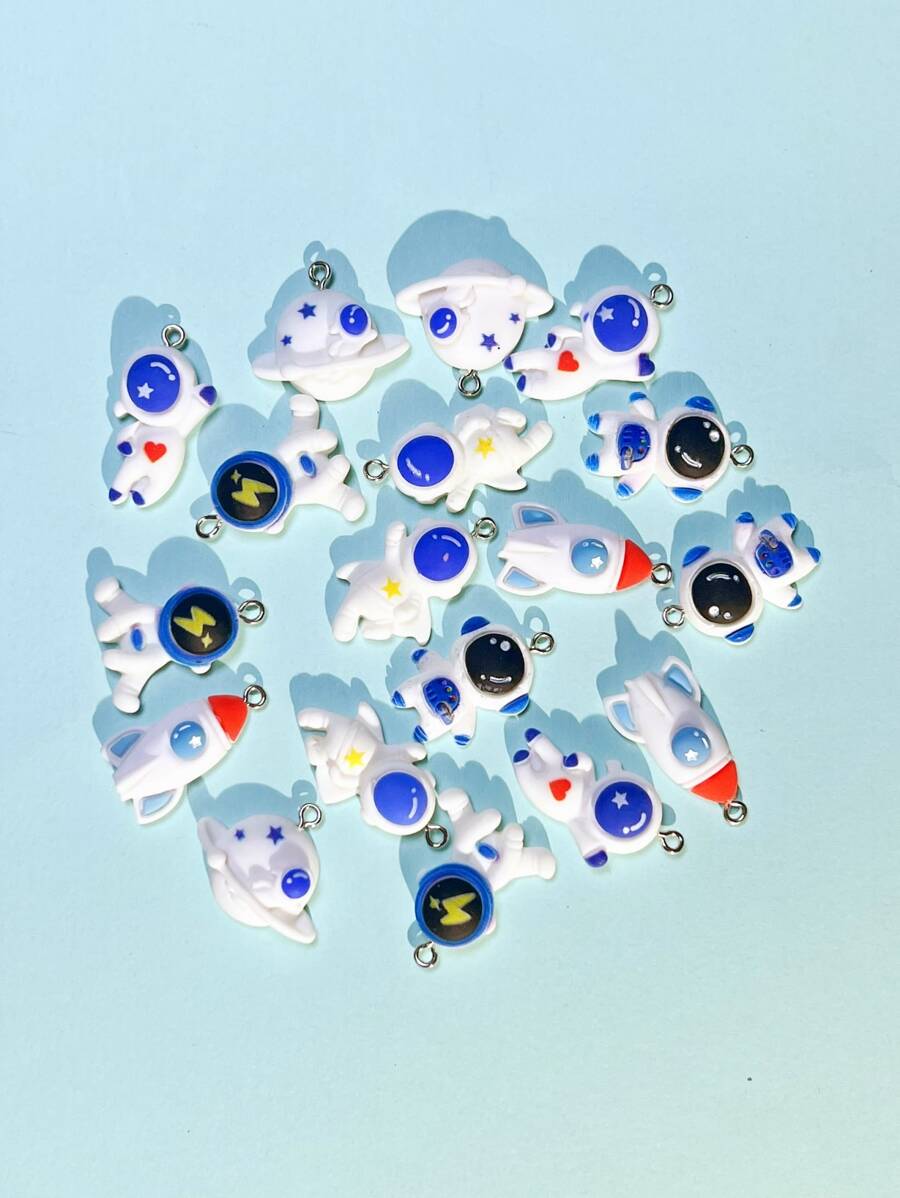 Mặt dây chuyền tự làm 18 chiếc hoạt hình Spaceman - Nhiều màu - Xem 1