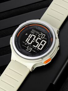 Skmei Men Calendar Detail Waterproof Digital Watch - Grey - View 2