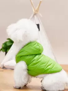 PETSIN Cazadora para mascota con capucha unicolor