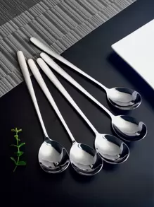 5入組不銹鋼勺 - 銀色 - 查看 1
