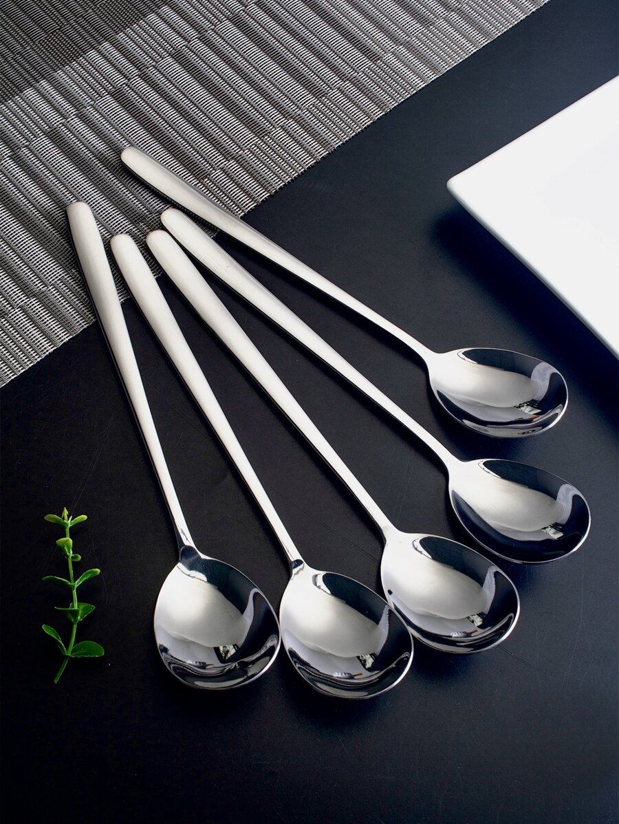 5入組不銹鋼勺 - 銀色 - 查看 1