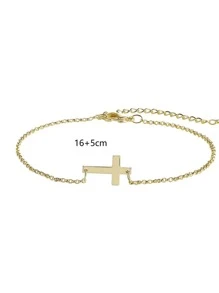 vòng đeo tay chữ thập - Vàng - Xem 3