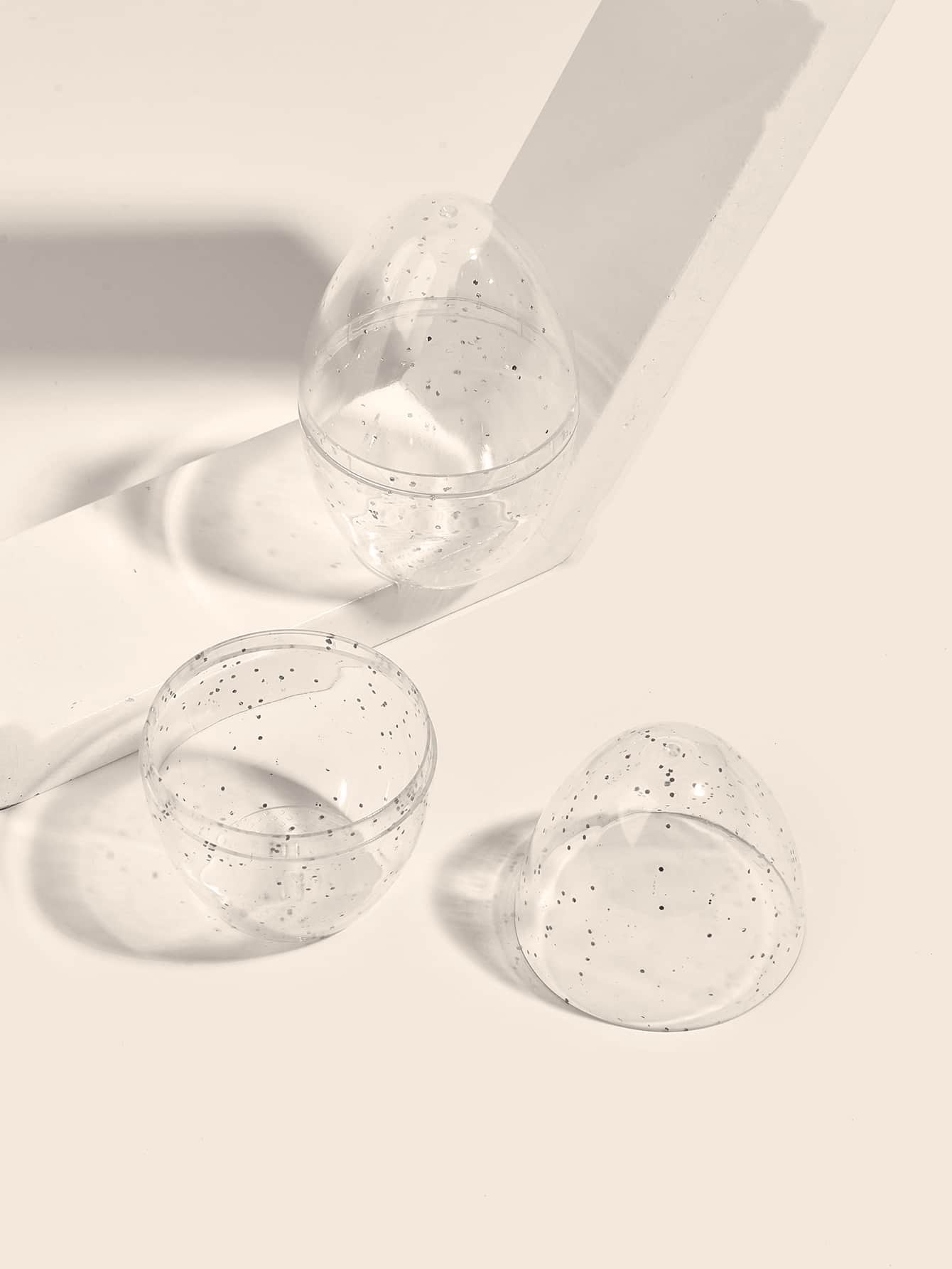 两个银色碎蛋壳，美容蛋化妆海绵收纳盒装饰展示盒圣诞节节日装饰袋、房间装饰、包、化妆包、梳妆台、旅行、化妆包、旅行必需品、收纳袋、收纳、旅行必需品、化妆品收纳袋、化妆包、化妆品收纳袋、收纳袋、洗漱包、桌面收纳袋、化妆包、化妆收纳袋、梳妆配件、化妆包、化妆包、珠宝盒、小袋、化妆刷架、刷架、香水收纳袋、小袋 - 銀色 - 查看 1