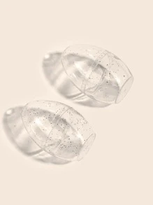 两个银色碎蛋壳，美容蛋化妆海绵收纳盒装饰展示盒圣诞节节日装饰袋、房间装饰、包、化妆包、梳妆台、旅行、化妆包、旅行必需品、收纳袋、收纳、旅行必需品、化妆品收纳袋、化妆包、化妆品收纳袋、收纳袋、洗漱包、桌面收纳袋、化妆包、化妆收纳袋、梳妆配件、化妆包、化妆包、珠宝盒、小袋、化妆刷架、刷架、香水收纳袋、小袋 - 銀色 - 查看 2