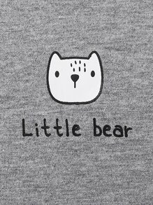 Baby Boy 2pcs Cartoon & Letter Graphic Bodysuit - Multicolor - View 5