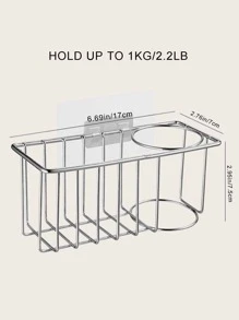 Kệ thoát nước bồn rửa bằng thép không gỉ 1pc - Bạc - Xem 6