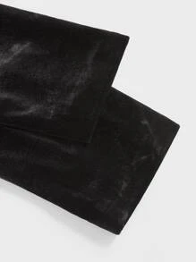 Manfinity Men Shawl Collar Velvet Blazer - Black - View 3