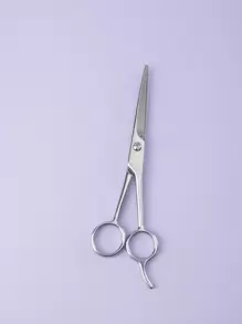 6.5英寸右手理发剪，家用理发剪，专业美发师剪刀，采用优质日本不锈钢制成，手工打磨，银黑色 - 銀色 - 查看 5