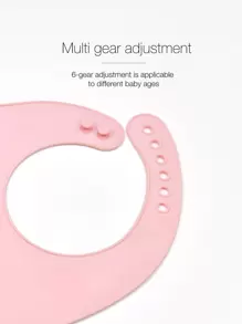 1入組嬰兒熊圖案圍兜 - 粉色 - 查看 4