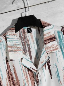 Manfinity Men Plus Allover Print Shirt - Multicolor - View 3