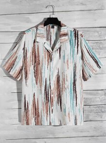 Manfinity Men Plus Allover Print Shirt - Multicolor - View 5