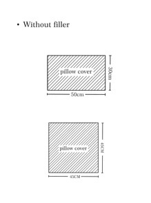 1pc Solid Cushion Cover Without Filler - Mauve Purple - View 2