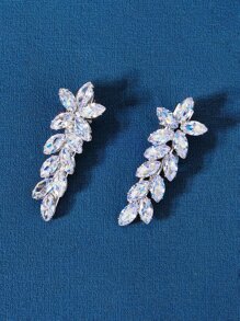 Bộ 2 kẹp tóc hình cá sấu đính đá Cubic Zirconia sang trọng, kẹp tóc càng cua, phụ kiện tóc, phụ kiện đội đầu, ghim cài tóc. - Bạc - Xem 5