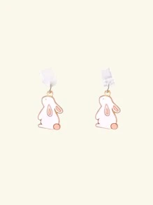 1 pieza con diseño de conejo Móvil Tapón antipolvo - Blanco - Ver 2