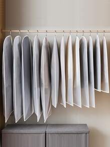 1pc Clear Clothing Cover - White - View 2