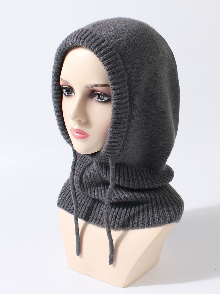 前抽繩帽 - 灰色 - 查看 1