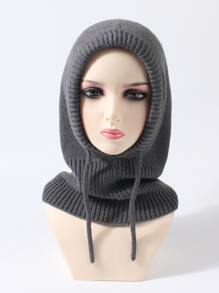 前抽繩帽 - 灰色 - 查看 3