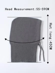 前抽繩帽 - 灰色 - 查看 4