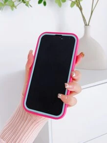 Rose Pink Phone Case With Card Slot - Hot Pink - View 4