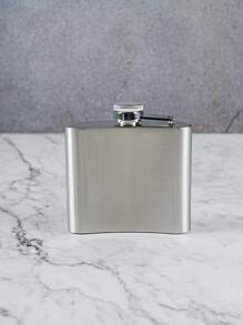 Chất Lượng Cao Thép Không Gỉ 304 Hông Bình Di Động Bỏ Túi Khắc Rượu Uống Nồi Rượu Whisky Vodka Flagon Rượu - Bạc - Xem 3