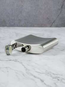 Chất Lượng Cao Thép Không Gỉ 304 Hông Bình Di Động Bỏ Túi Khắc Rượu Uống Nồi Rượu Whisky Vodka Flagon Rượu - Bạc - Xem 5