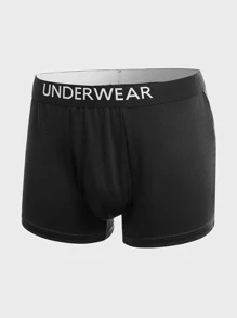 Extended Sizes Men 3pack Contrast Letter Tape Boxer Brief - Multicolor - View 6